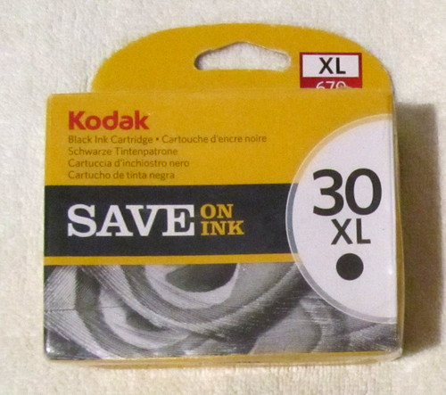 Genuine kodak 30xl black ink - kodak,